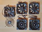 5 Computer Fans - Corsair & NZXT, Computers en Software, Computerkoelers, Ophalen of Verzenden, Gebruikt, Luchtkoeling