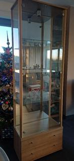 Vitrinekast, Huis en Inrichting, Ophalen, Gebruikt, 200 cm of meer, 50 tot 100 cm