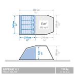 KOEPELTENT QUECHA - TENT voor 4 personen, 1 slpk, Ophalen, Zo goed als nieuw, Tot en met 4