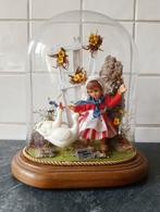 Glazen stolp met wassen figuurtjes, Ophalen of Verzenden, Zo goed als nieuw