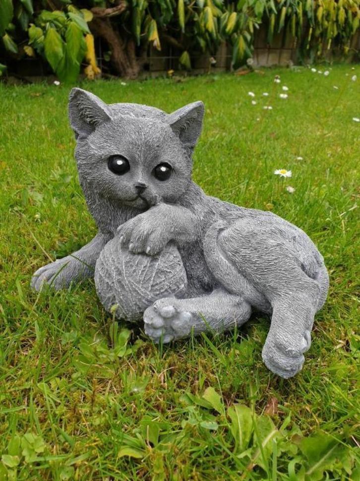 tuinbeeld , poes , kat ,, Tuin en Terras, Tuinbeelden, Nieuw, Ophalen of Verzenden