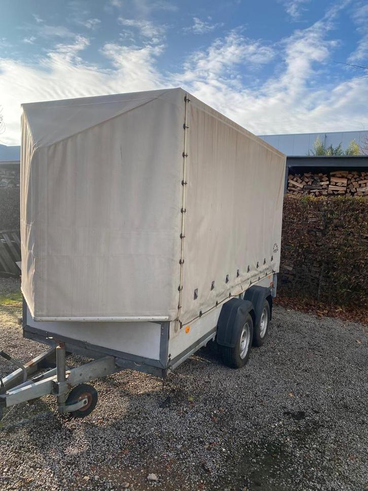 Gesloten aanhangwagen, geremd., Auto diversen, Aanhangers en Bagagewagens, Zo goed als nieuw, Ophalen