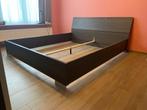 Tweepersoonsbed zonder lattenbodem, Huis en Inrichting, Slaapkamer | Bedden, Ophalen, Gebruikt, 210 cm, Tweepersoons