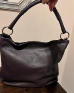 Handtassen 2 stuks Paarse leder/Grijze leder, Handtassen en Accessoires, Tassen | Damestassen, Ophalen of Verzenden, Nieuw, Grijs