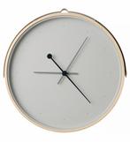 Zeer mooie nieuwe wandklok nieuw grijs metalen frame, Huis en Inrichting, Ophalen, Wandklok