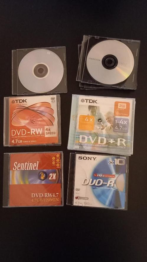 Lege DVD RW + DVD R  PRIJSVERLAGING, Computers en Software, Beschrijfbare discs, Nieuw, Dvd, Ophalen of Verzenden