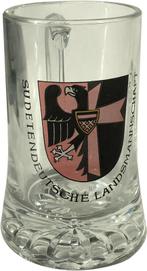 Pulpe à bière Sudetendeutschaft Landsmannschaft, Envoi, Neuf, Verre à bière