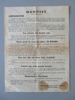 pamflet WO2 Manifest verzetsgroepen Nederland overwinning, Verzamelen, Militaria | Tweede Wereldoorlog, Verzenden, Overige soorten