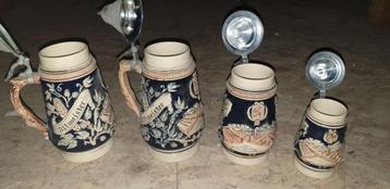 Set van  4 bierpullen beschikbaar voor biedingen