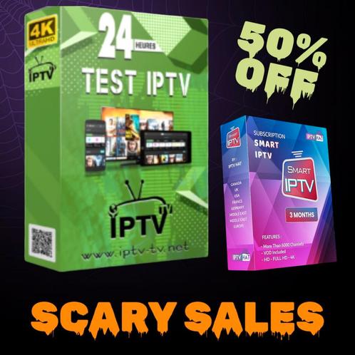 iptv promo 50%, TV, Hi-fi & Vidéo, TV, Hi-fi & Vidéo Autre, Neuf, Envoi