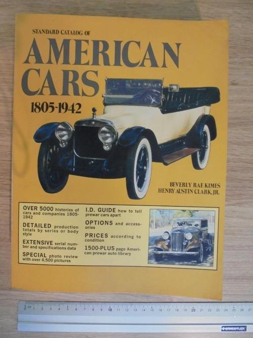 Catalogue standard des voitures américaines 1805 - 1942, Livres, Autos | Livres, Utilisé, Envoi