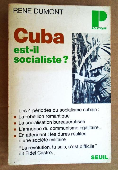 Cuba est-il socialiste? - 1970 - René  Dumont (1904-2001), Boeken, Politiek en Maatschappij, Gelezen, Maatschappij en Samenleving