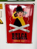BELGA emaille reclamebord 1953, Ophalen of Verzenden