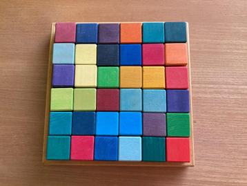 Grimm's blokkenset regenboog mozaïek, Enlèvement ou Envoi, Utilisé, Autres types