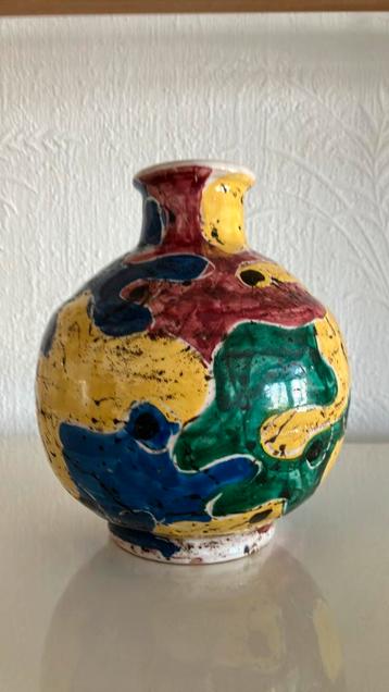 Prachtige vintage vaas uit Caltagirone Sicilië - gesigneerd beschikbaar voor biedingen
