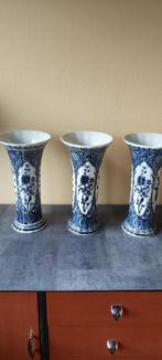 3 vases faience Royal boch delft'blue, sans fêles, Ophalen of Verzenden