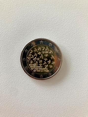 2€ munt Belgian presidency of the counsil of the EU 2024 beschikbaar voor biedingen