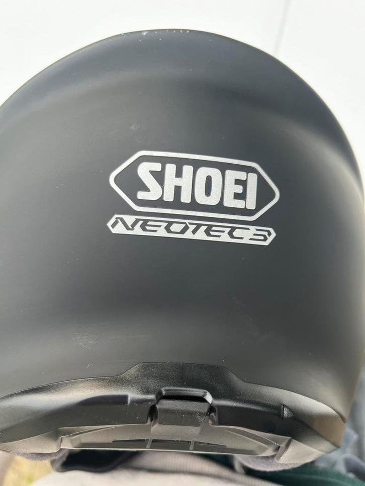 Shoei neotec iii (3) mat zwart, Fietsen en Brommers, Brommerhelmen, Zo goed als nieuw, Large, Ophalen