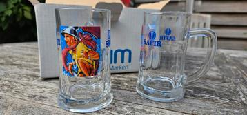 Aalst Carnaval 1998 - set 11 bierglazen Safir beschikbaar voor biedingen