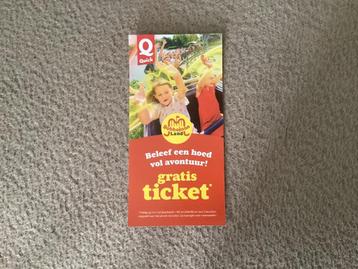 Gratis ticket bobbejaanland bij aankoop van 1 betalende beschikbaar voor biedingen