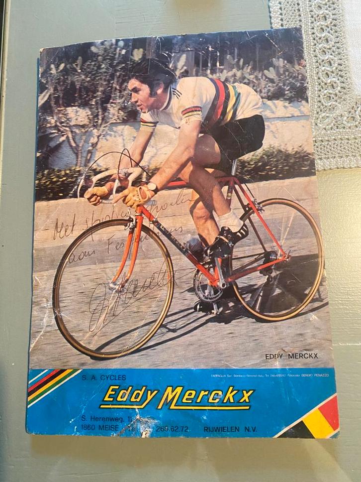 Eddy merckx poster, Verzamelen, Posters, Zo goed als nieuw, Ophalen