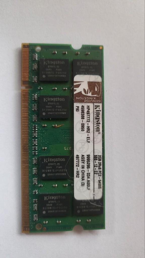 Kingston 2GB DDR2 Laptop RAM – SO-DIMM Geheugen, Computers en Software, RAM geheugen, Refurbished, Laptop, 2 GB, DDR2, Ophalen of Verzenden