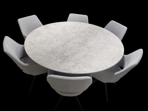 NIEUWE ronde eettafel 12mmVOLKERAMIEK dia150cm, Huis en Inrichting, Complete eetkamers, Nieuw, Ophalen