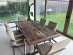 Eettafel met stoelen, Huis en Inrichting, Tafels | Eettafels, Ophalen, Gebruikt, 200 cm of meer, 50 tot 100 cm
