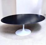 Tafel Knoll bureau ovaal Eero Saarinen Tulip ebonized 1990s, 150 à 200 cm, Autres essences de bois, Mcm, 100 à 150 cm