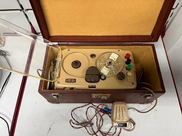 Geloso G.255 S vintage bandrecorder — jaren 50, Audio, Tv en Foto, Bandrecorder, Bandrecorder, Ophalen