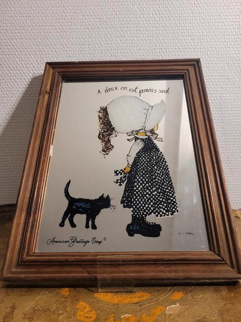Sara Key spiegel, Huis en Inrichting, Woonaccessoires | Lijsten, Gebruikt, Minder dan 50 cm, Minder dan 50 cm, Overige materialen