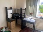 HOEKCOMPUTERKAST MET BUREAU EN SCHERMSTATION, Ophalen, Gebruikt, Bureau