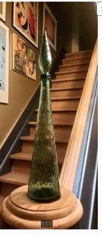 Empoli fles, karaf in groen glas, Antiek en Kunst, Ophalen of Verzenden