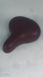 Fietszadel zonder pin in kunstleder cognac bruin., Ophalen, Zo goed als nieuw