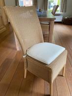6 rieten salon stoelen met kussen, Ophalen, Overige kleuren, Rustiek, Riet of Rotan