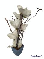 Décoration florale artificielle en magnolia 50 cm, Maison & Meubles, Comme neuf, Intérieur, Enlèvement ou Envoi
