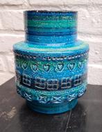 Bitossi vaas, ontwerp Aldo Londi, 60/70s, Gebruikt, Blauw, Aardewerk of Porselein, Ophalen of Verzenden