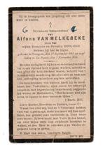 doodsprentje soldaat 4e linie Ressegem + De Panne 1916, Verzamelen, Ophalen of Verzenden, Landmacht, Foto of Poster