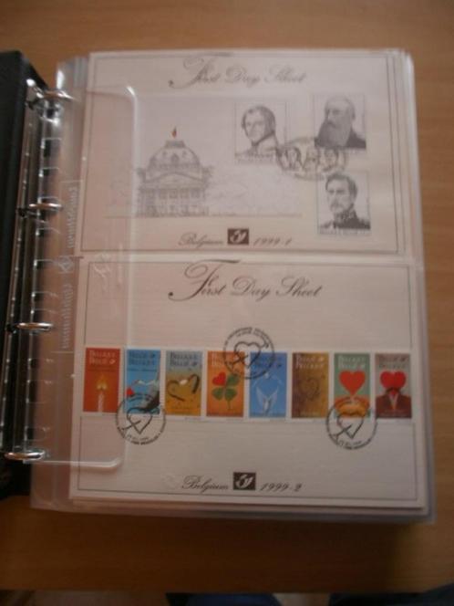FIRST DAY SHEETS 1999 tot 2007, Postzegels en Munten, Postzegels | Europa | België, Postfris, 1e dag stempel, Overig, Postfris
