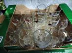 7 hoegaarden, 3 palm en nestea glazen, Ophalen of Verzenden, Zo goed als nieuw, Bierglas