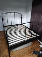 Lillesand Ikea bed, Ophalen, Zwart, 140 cm, Zo goed als nieuw