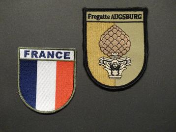 écusson armée france drapeau marine frégatte, Verzamelen, Ophalen, Marine, Embleem of Badge