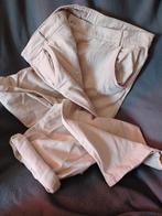 Pantalon plat 7/8 taille 52/54 H&M, Comme neuf, Beige, H&M, Pantalon ou Jeans