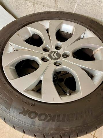 Set van 4 Aluminium velgen met banden C5 Citroën beschikbaar voor biedingen