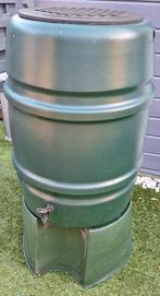 Harcostar regenton 227 liter - Groen met kraantje en Voet, Tuin en Terras, Ophalen, Kunststof, Met kraantje, 150 liter of meer