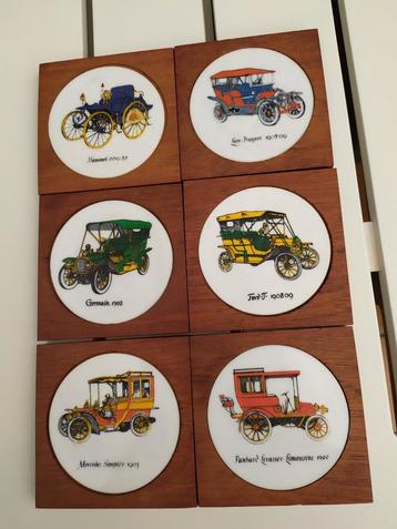 Sous-verres pour voitures anciennes au design vintage danois, Enlèvement ou Envoi