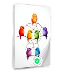 Poster Oiseaux colorés 90x135cm mat., Maison & Meubles, Accessoires pour la Maison | Décorations murale, Envoi, Neuf