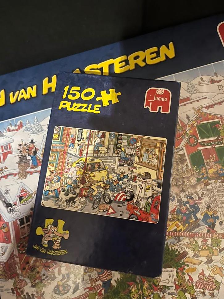 150 stukjes Opzij Jan van haasteren, Hobby en Vrije tijd, Denksport en Puzzels, Ophalen of Verzenden