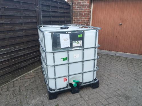 6 IBC (conteneur) de 1000 L à vendre, Jardin & Terrasse, Barils de pluie, Comme neuf, Synthétique, 150 litres ou plus, Avec robinet