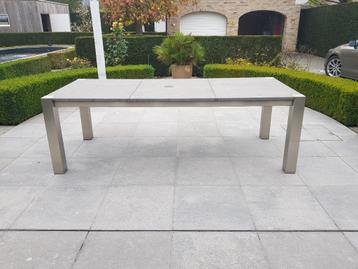 tuintafel, Enlèvement, Utilisé, Rectangulaire, Inox